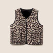 Gilet sans manches laine mouton beige femme