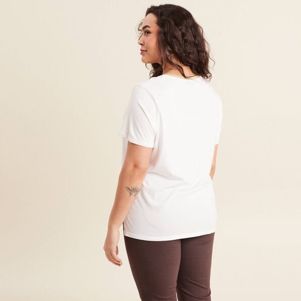 t shirt manches courtes blanc femme T-shirt manches courtes blanc femme