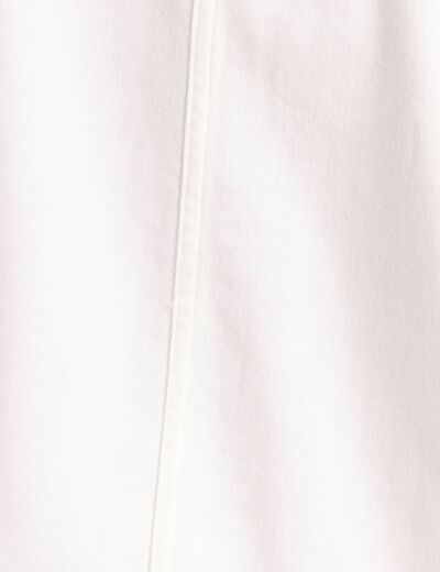 Veste jean manches longues blanc femme