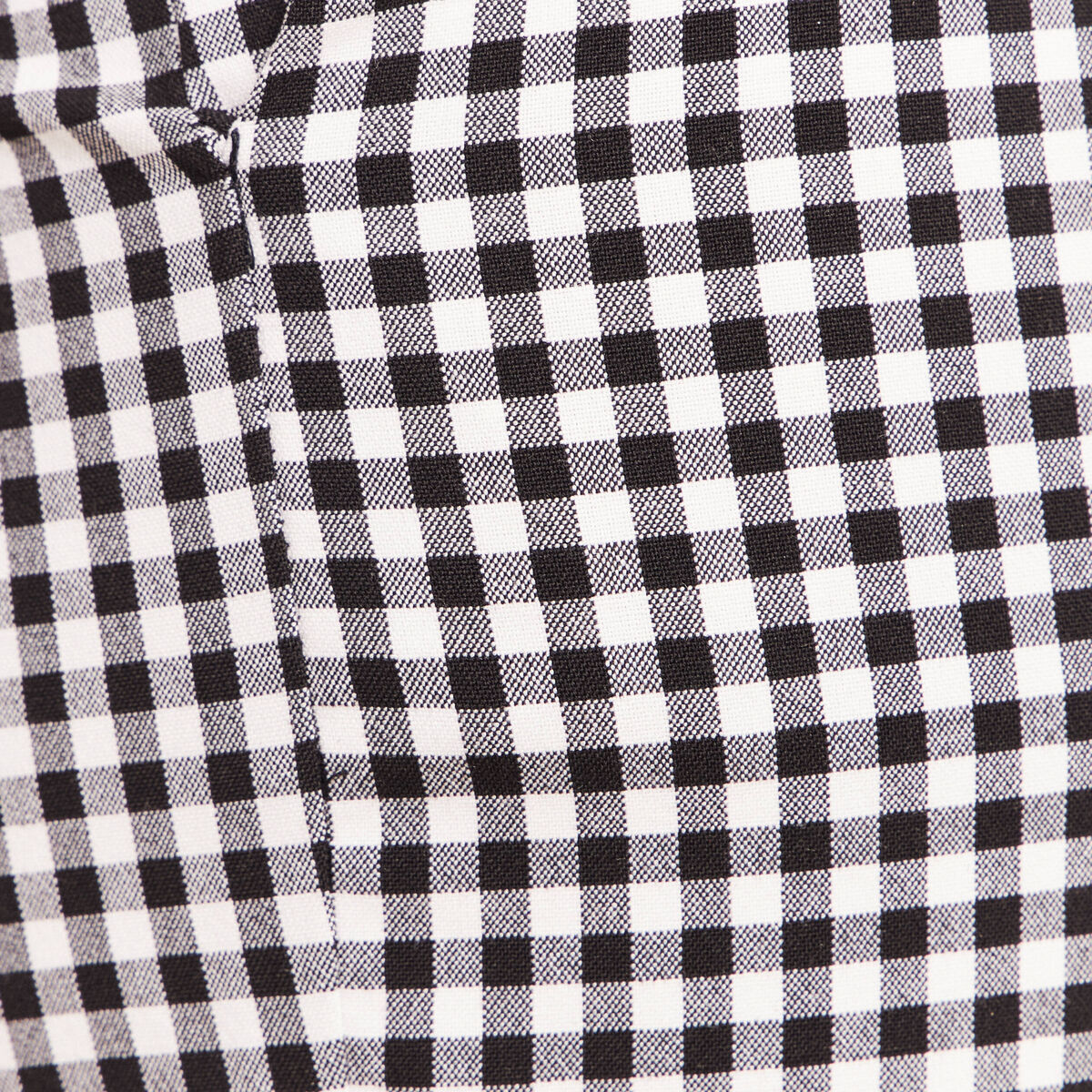 Pantalon large 7/8&egrave;me taille standard noir femme