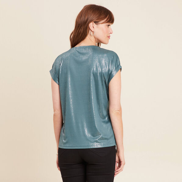 t shirt manches courtes vert femme T-shirt manches courtes vert femme