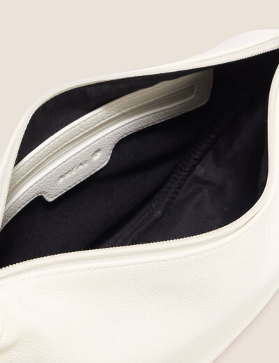 Sac bandouli&egrave;re doubl&eacute; blanc femme