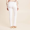 Jean coupe droite taille haute blanc femme