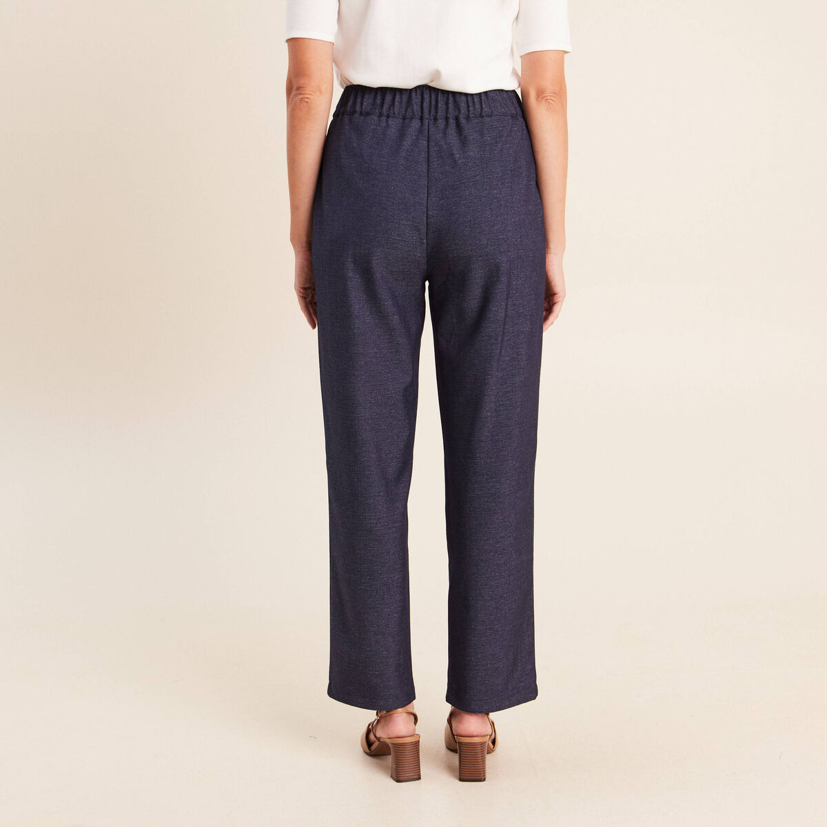 Jean boyfriend 7/8&egrave;me fluide denim brut femme