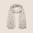 Foulard en voile transparent vert clair femme
