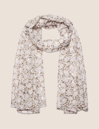 Foulard en voile transparent vert clair femme