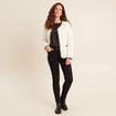 Doudoune sans col doublée ecru femme