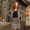 Jupe droite noir femme