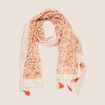 Foulard rouge corail femme