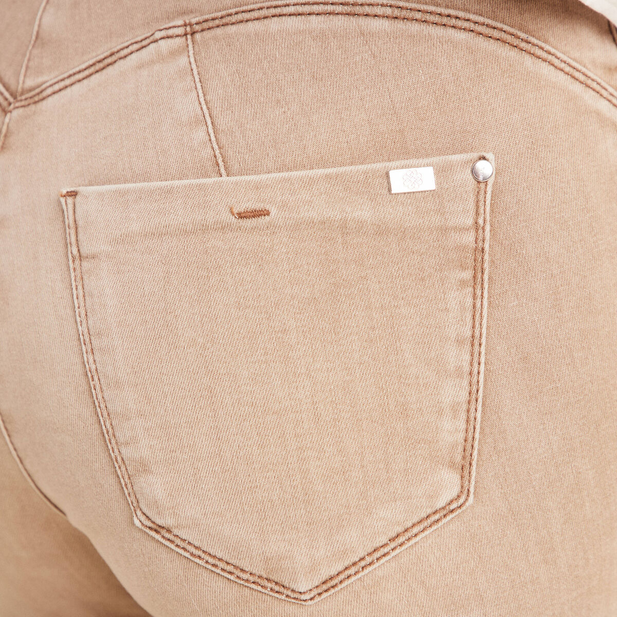 Jean magique L'Unique coupe bootcut denim beige femme