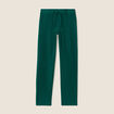 Pantalon large ceinturé vert femme