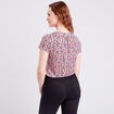 T-shirt manches courtes multicolore femme