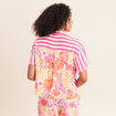 Chemise fluide manches courtes rose fushia femme