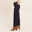 Jean droit taille haute 7/8&egrave;me denim brut femme