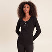 T-shirt manches longues noir femme