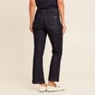 pantalon bootcut 7/8ème taille haute denim brut femme