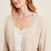 Gilet manches longues couleur or femme