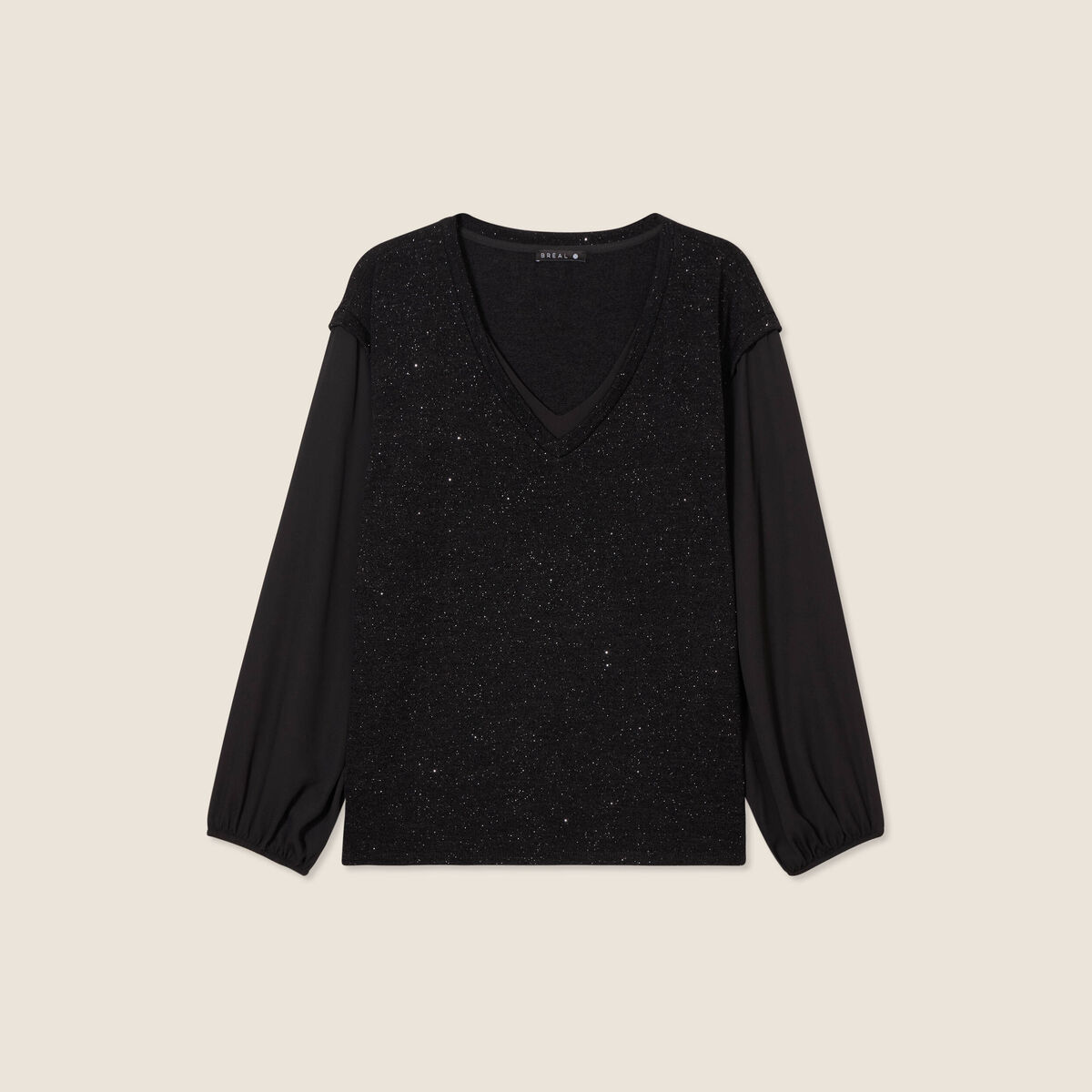 T-shirt manches longues noir femme