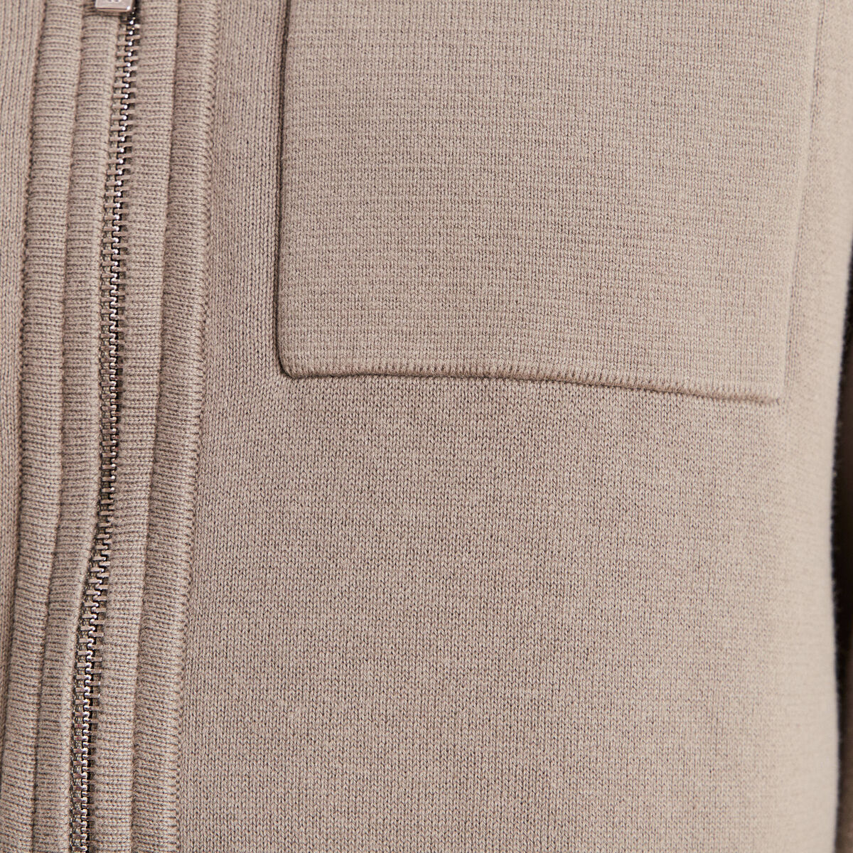 Gilet r&eacute;versible manches longues vert femme
