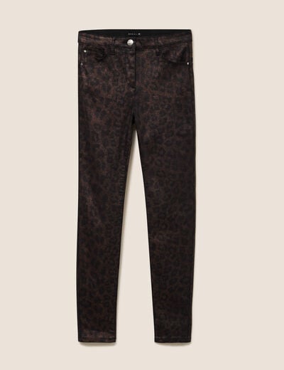 Pantalon magique L'Unique coupe ajust&eacute;e couleur cuivre femme