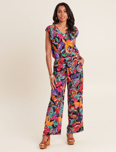Blouse sans manches multicolore femme