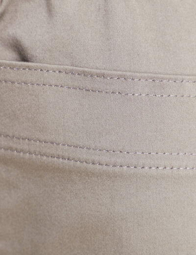 Jupe droite r&eacute;versible gris femme