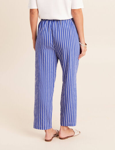 Pantalon bleu femme