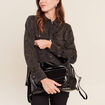 Sac port&eacute; &eacute;paule doubl&eacute; 2 en 1 noir femme
