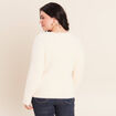 Pull col tunisien ivoire femme