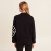 Pull manches longues noir femme