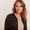Veste bomber zippée noir femme