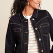 Veste denim brut femme