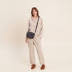 Pantalon mom blanc femme
