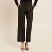 Pantalon large paillettes noir femme