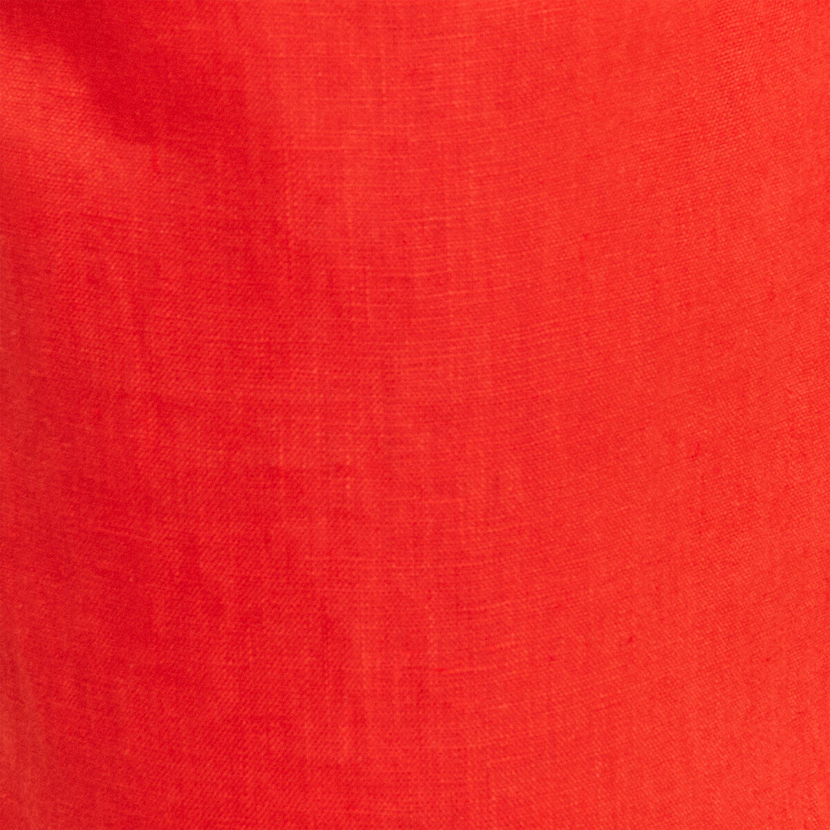 Pantalon large ceintur&eacute; orange femme