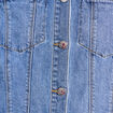 Veste jean manches longues denim double stone femme