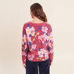 Pull manches longues rose femme