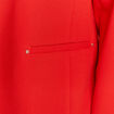Veste city droite 1 bouton rouge femme