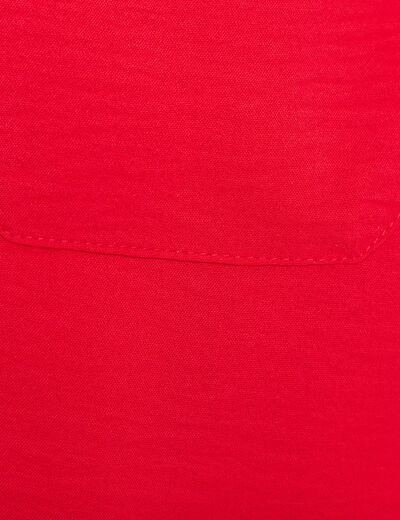 Veste cintrée boutonnée rouge femme