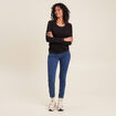 T-shirt thermo-douceur manches longues noir femme