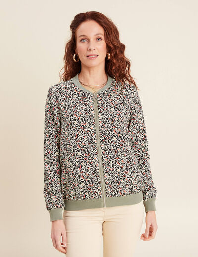 Gilet réversible esprit bomber jaune citron femme
