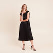 Robe midi &eacute;vas&eacute;e noir femme