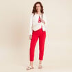 Blouse manches courtes rouge femme