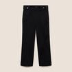 Jean large noir femme