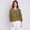 Blouse manches 34 jaune moutarde femme