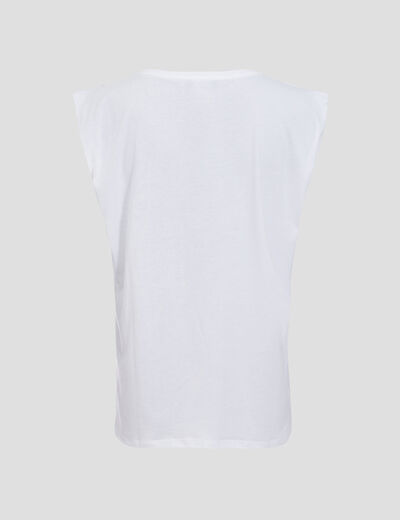 T-shirt manches courtes blanc femme