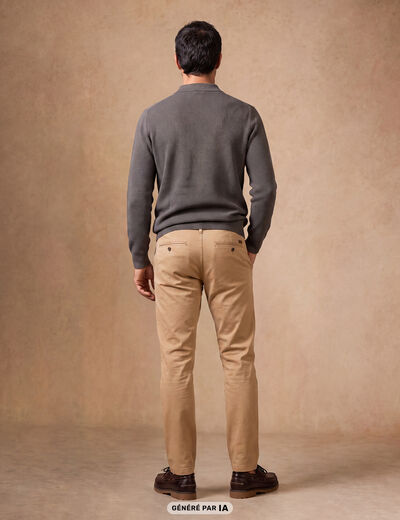 Pantalon Magique Monsieur le Leger chino beige femme