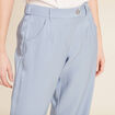 Pantalon flou irisé bleu clair femme