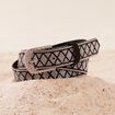 Ceinture fine couleur argent femme