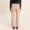 Pantalon cargo taille haute sable femme